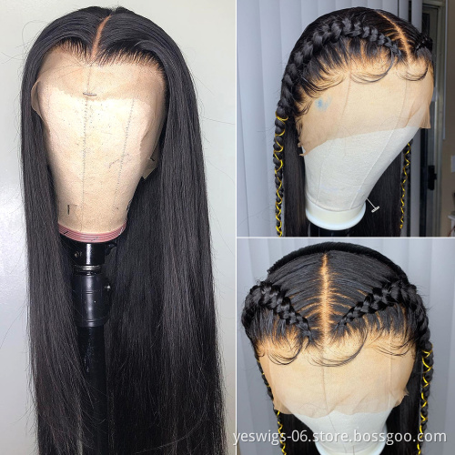 Cheap Wholesale Raw Indian Virgin soft Human Hair Hd Full Lace Frontal closure Wigs For Black Women Lace Front Human Hair Wig